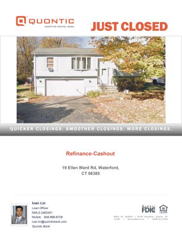 JUST CLOSED in Waterford, CT!